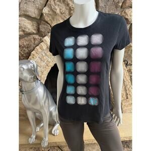 Nike Running Dri Fit Graphic Tee Short Sleeve Black  Shirt Women's Size Medium